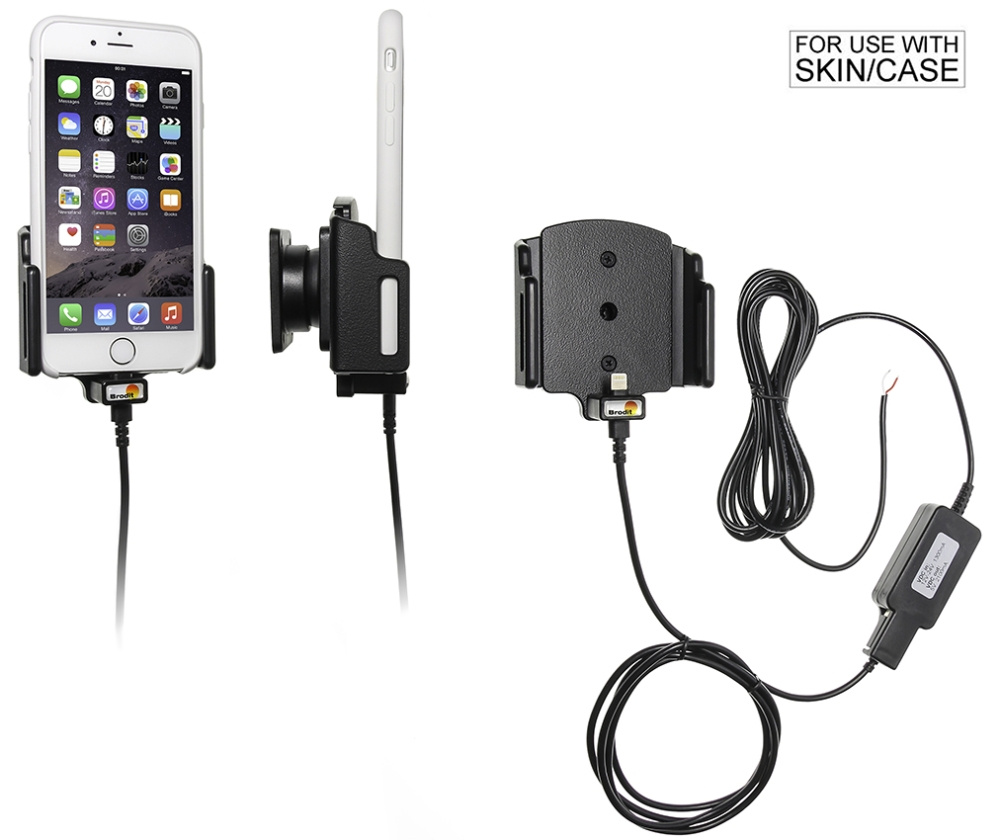 Brodit Aktiv holder til fast montering, Apple iPhone 6/6S/7/8/SE 2nd Gen 2020/X/Xs
