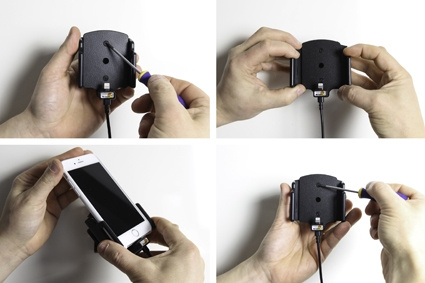 Brodit Aktiv holder til fast montering, Apple iPhone 6/6S/7/8/SE 2nd Gen 2020/X/Xs