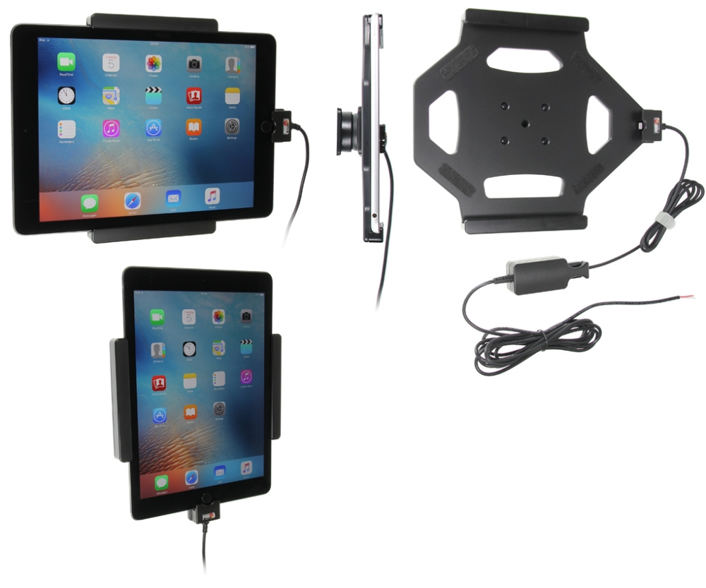 Brodit Aktiv holder til fast montering, Apple iPad Air 2 (A1566, A1567)/Pro 9.7 (A1673, A1674, A1675)
