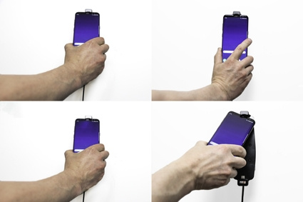 Brodit Aktiv holder til fast montering, Samsung Galaxy S10+/S8+/S9+
