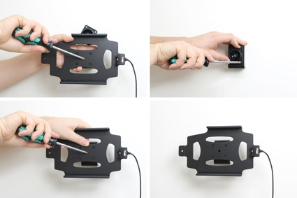 Brodit Holder med nøglelås, Apple iPad Mini 2 (A1489, A1490, A1491)/3 (A1599, A1600)/Retina