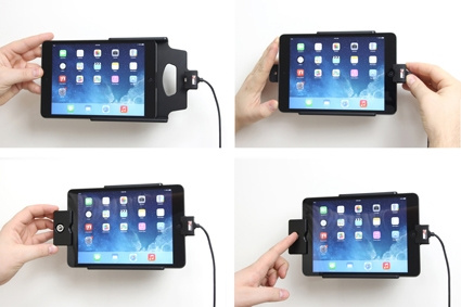 Brodit Holder med nøglelås, Apple iPad Mini 2 (A1489, A1490, A1491)/3 (A1599, A1600)/Retina