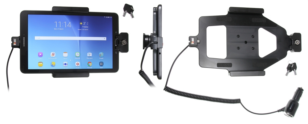 Brodit Holder med nøglelås, Samsung Galaxy Tab E 9.6 