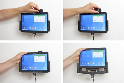 Brodit Holder med nøglelås, Samsung Galaxy Tab 4 10.1 SM-T530/SM-T531/SM-T535