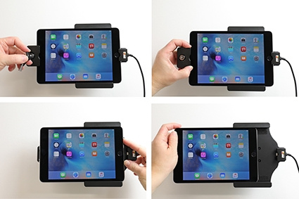 Brodit Holder med nøglelås, Apple iPad Mini 2019/4 (A1538, A1550)/5th Gen (A2124, A2125, A2126, A2133)