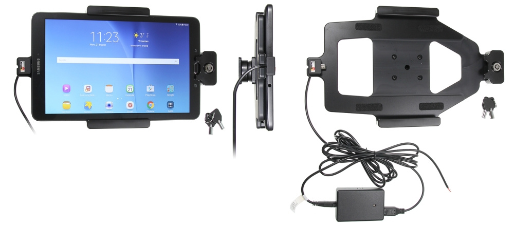 Brodit Holder med nøglelås, Samsung Galaxy Tab E 9.6 