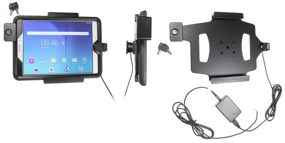 Brodit Holder med nøglelås, Samsung Galaxy Tab A 9.7 