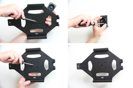 Brodit Holder med fjederlås, Apple iPad Air 2 (A1566, A1567) 