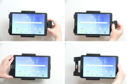 Brodit Holder med fjederlås, Samsung Galaxy Tab E 9.6 