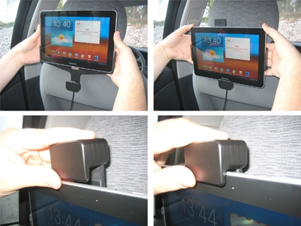 Brodit Holder med fjederlås, Samsung Galaxy Tab 10.1 GT-P7500 