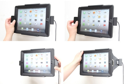 Brodit Holder med fjederlås, Apple iPad 3rd Gen (A1416, A1430, A1403) 