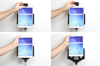 Brodit Holder med fjederlås, Samsung Galaxy Tab A 9.7 