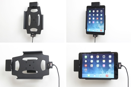 Brodit Holder med fjederlås, Apple iPad Mini 2 (A1489, A1490, A1491)/3 (A1599, A1600)/Retina