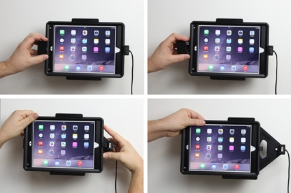 Brodit Holder med fjederlås, Apple iPad Air 2 (A1566, A1567) 