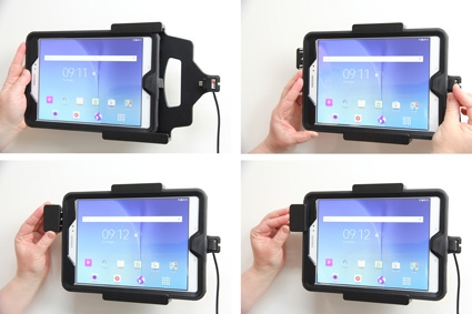 Brodit Holder med fjederlås, Samsung Galaxy Tab A 9.7 