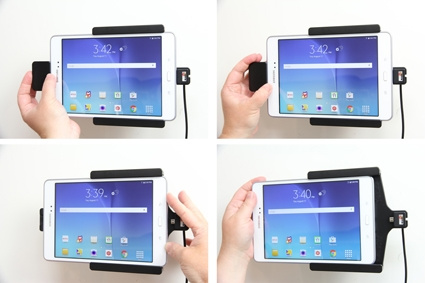 Brodit Holder med fjederlås, Samsung Galaxy Tab A 8.0 (2015) SM-T350 