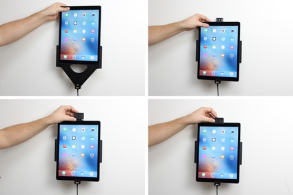Brodit Holder med fjederlås, Apple iPad Pro 12.9 (A1584, A1652, A1670, A1671) 