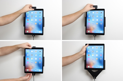 Brodit Holder med fjederlås, Apple iPad Pro 12.9 (A1584, A1652, A1670, A1671) 