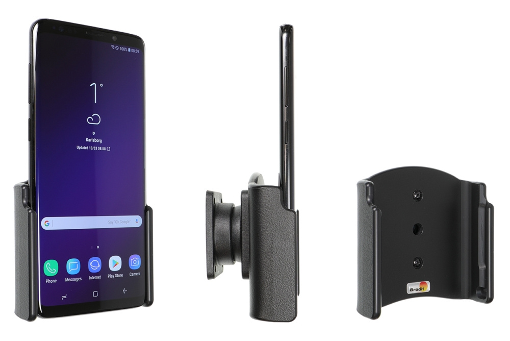 Brodit Passiv holder med kugleled, Samsung Galaxy S9+ 
