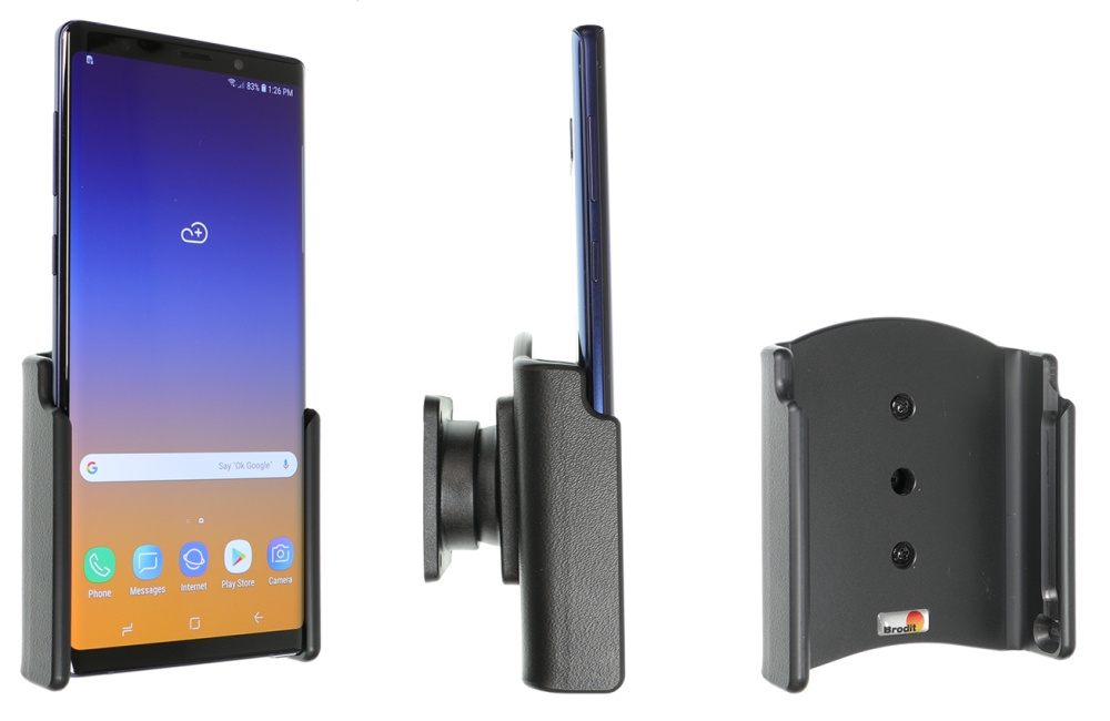 Brodit Passiv holder med kugleled, Samsung Galaxy Note 9 
