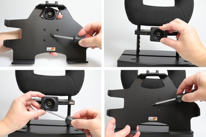 Brodit Passiv holder med kuglehoved, Samsung Galaxy Tab S4 10.5 SM-T830/SM-T835 