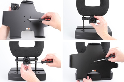 Brodit Passiv holder med kugleled, Apple iPad Air 13 2024  (A2898, A2899, A2900)/Air 13 2025 M3 (A3268, A3268, A2371)/Pro 12,9 2018 (A1876, A1895, A1983, A2014)/Pro 12.9 2020 (A2069, A2232, A2229)/Pro 12.9 5th Gen 2021 (A2378, A2379, A2461)/Pro 12.9 6th G