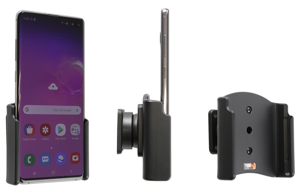 Brodit Passiv holder med kuglehoved, Samsung Galaxy S10+ 