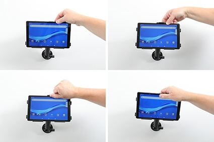 Brodit Passiv holder med kugleled, Lenovo Tab M8 HD TB-8505X (Micro-USB)/TB-8505XC (USB Type-C)