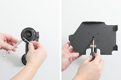 Brodit Passiv holder med kugleled, Apple iPad Mini 6th Gen (A2567, A2568, A2569)/7th Gen 2024 (A2995, A2996)