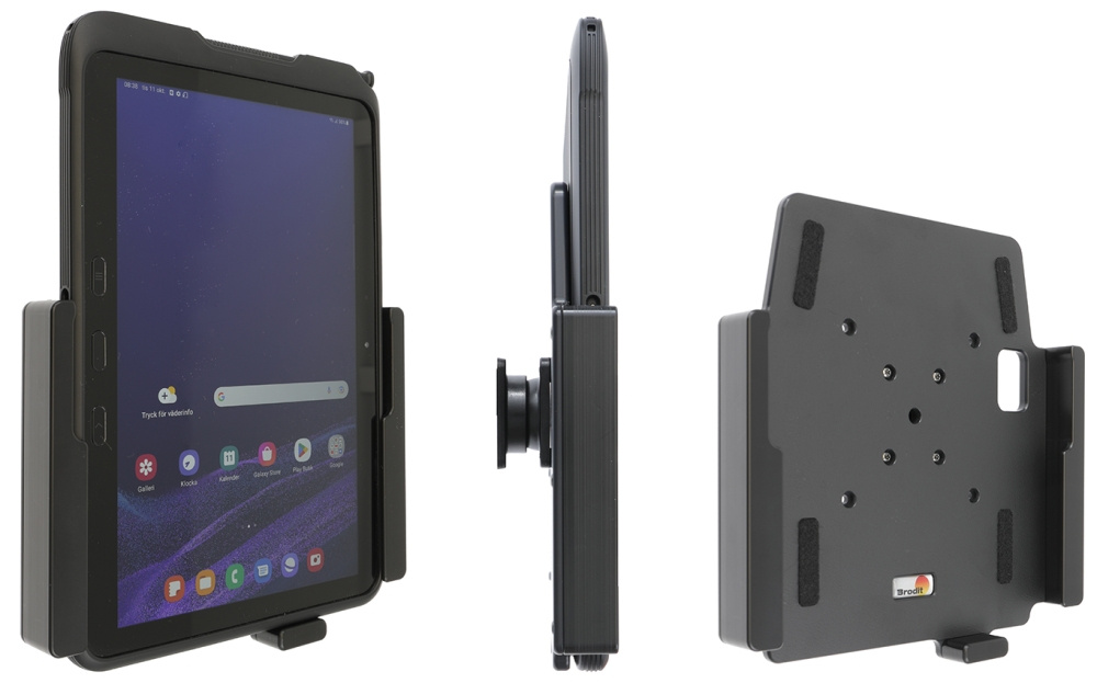 Brodit Passiv holder med kugleled, Samsung Galaxy Tab Active 4 Pro SM-T630/SM-T636 