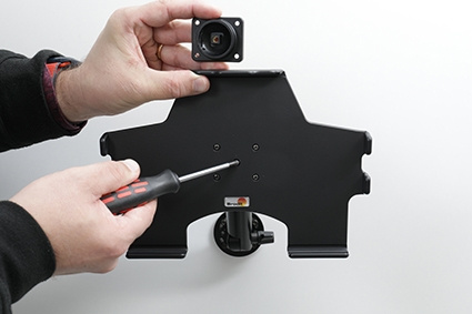 Brodit Passiv holder med kugleled, Apple iPad 10th Gen (A2696, A2757, A2777)/2025 A16 (A3354, A3355, A3356)