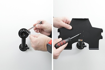 Brodit Passiv holder med kugleled, Apple iPad 10th Gen (A2696, A2757, A2777)/2025 A16 (A3354, A3355, A3356)