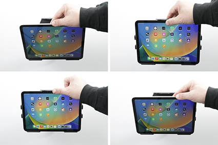 Brodit Passiv holder med kugleled, Apple iPad 10th Gen (A2696, A2757, A2777)/2025 A16 (A3354, A3355, A3356)