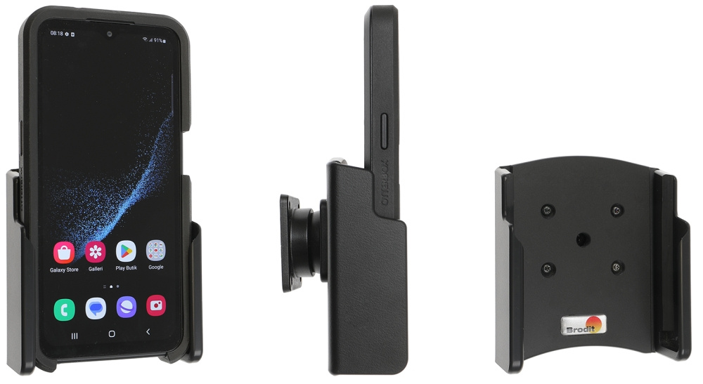 Brodit Passiv holder med kugleled, Samsung Galaxy Xcover 6 Pro 