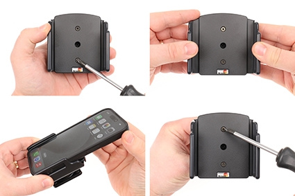 Brodit Passiv holder med kugleled, Apple iPhone 15/15 Pro/16/16 Pro/16e