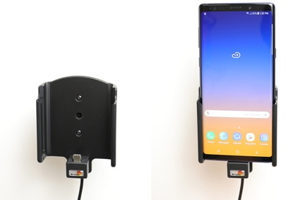 Brodit Aktiv holder med cigarkontakt, Samsung Galaxy Note 9 