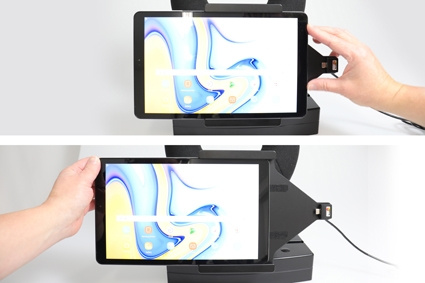 Brodit Aktiv holder med cigarettkontakt, Samsung Galaxy Tab A 10.5 SM-T590/SM-T595 