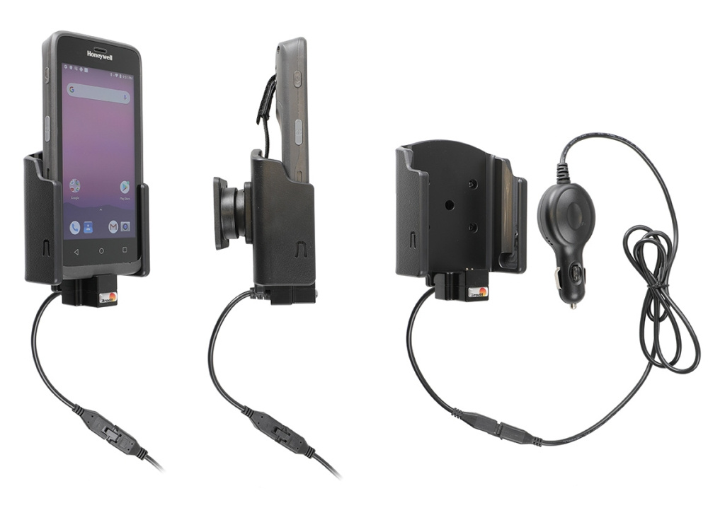 Brodit Aktiv holder med cigarkontakt, Honeywell EDA51 