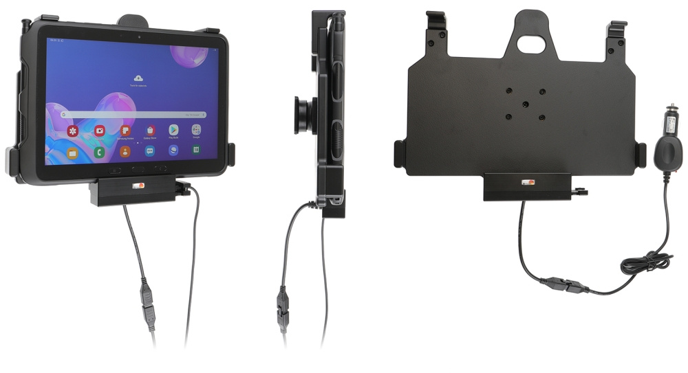 Brodit Aktiv holder med cigarkontakt, Samsung Galaxy Tab Active Pro T540/T545/T547/T547U 