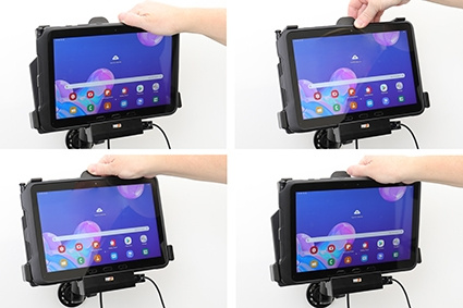 Brodit Aktiv holder med cigarkontakt, Samsung Galaxy Tab Active Pro T540/T545/T547/T547U 