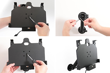 Brodit Aktiv holder med cigarettkontakt, Samsung Galaxy Tab Active Pro T540/T545/T547/T547U 