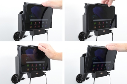 Brodit Aktiv holder til fast installation, Samsung Galaxy Tab Active 2 SM-T390/SM-T395/3 SM-T570/SM-T575