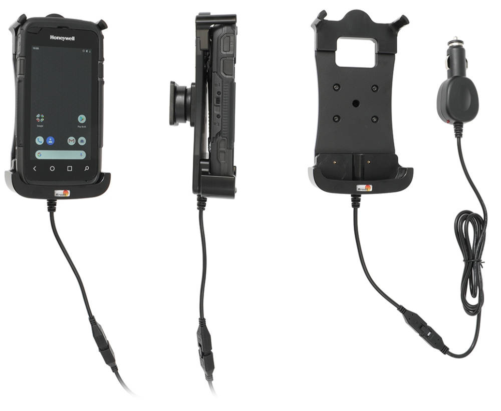 Brodit Aktiv holder med cigarettkontakt, Honeywell CT60XP 