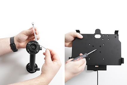 Brodit Aktiv holder med cigarkontakt, Samsung Galaxy Tab Active 4 Pro SM-T630/SM-T636 