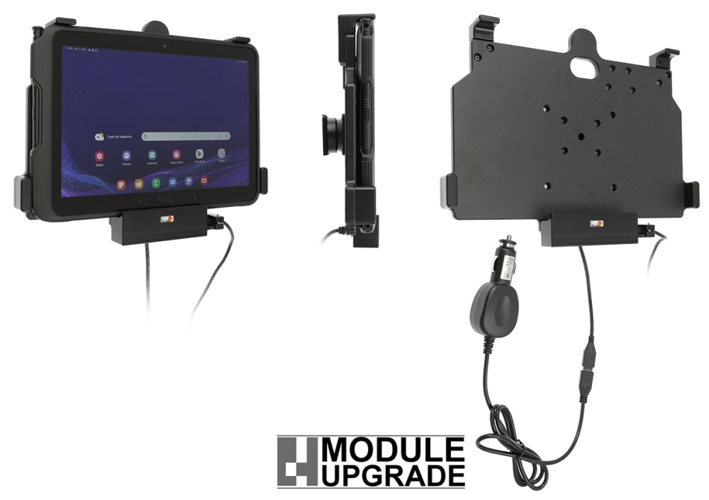 Brodit Aktiv holder med cigarkontakt, Samsung Galaxy Tab Active 4 Pro SM-T630/SM-T636 