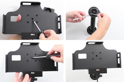Brodit Aktiv holder til fast installation, Samsung Galaxy Tab Active 2 SM-T390/SM-T395/3 SM-T570/SM-T575/5 SM-X300/SM-X306B