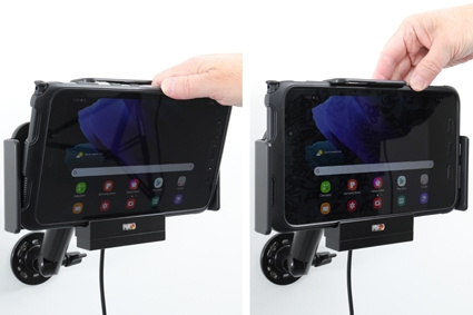 Brodit Aktiv holder til fast installation, Samsung Galaxy Tab Active 2 SM-T390/SM-T395/3 SM-T570/SM-T575/5 SM-X300/SM-X306B