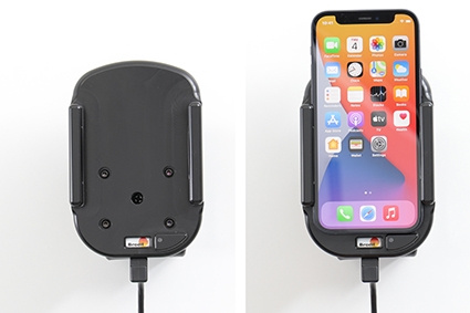 Brodit Qi trådløs aktiv holder til fast montering, Apple iPhone 12 Mini 