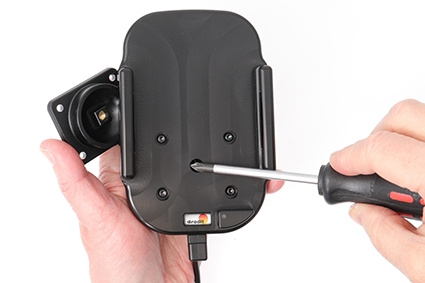 Brodit Qi trådløs aktiv holder til fast montering, Apple iPhone 12/12 Pro