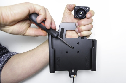 Brodit Aktiv holder med USB-kabel og cigaretadapter, Samsung Galaxy Tab Active 2 SM-T390/SM-T395/3 SM-T570/SM-T575